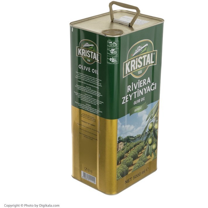 روغن زیتون کریستال اصل ترک 5 لیتری