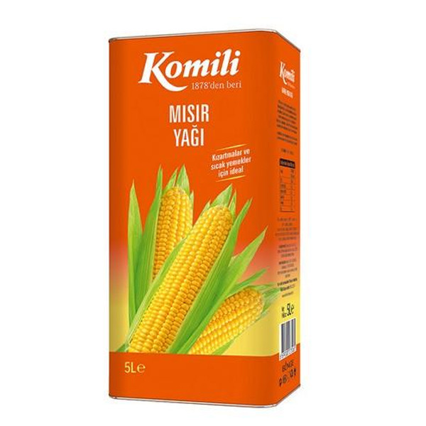 روغن ذرت 5 لیتر کمیلی ترکیه Komili اصل و وارداتی